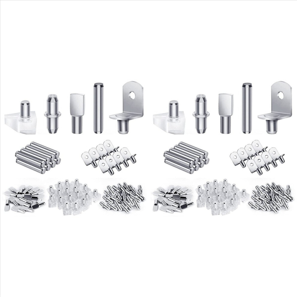 120Pcs Shelf Pegs Kit, 5 Styles Shelf Pins Shelf Support Pegs 4853158895495