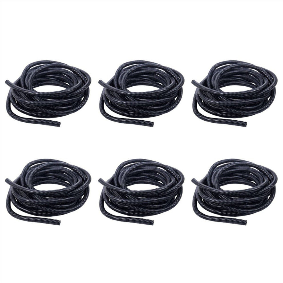 20Ft Split Wire Conduit Polyethylene Tubing Black 10Mm Inner Diameter 4853158882211