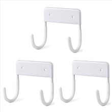 Soporte de pared para tabla de planchar grande y pequeña (blanco mate)