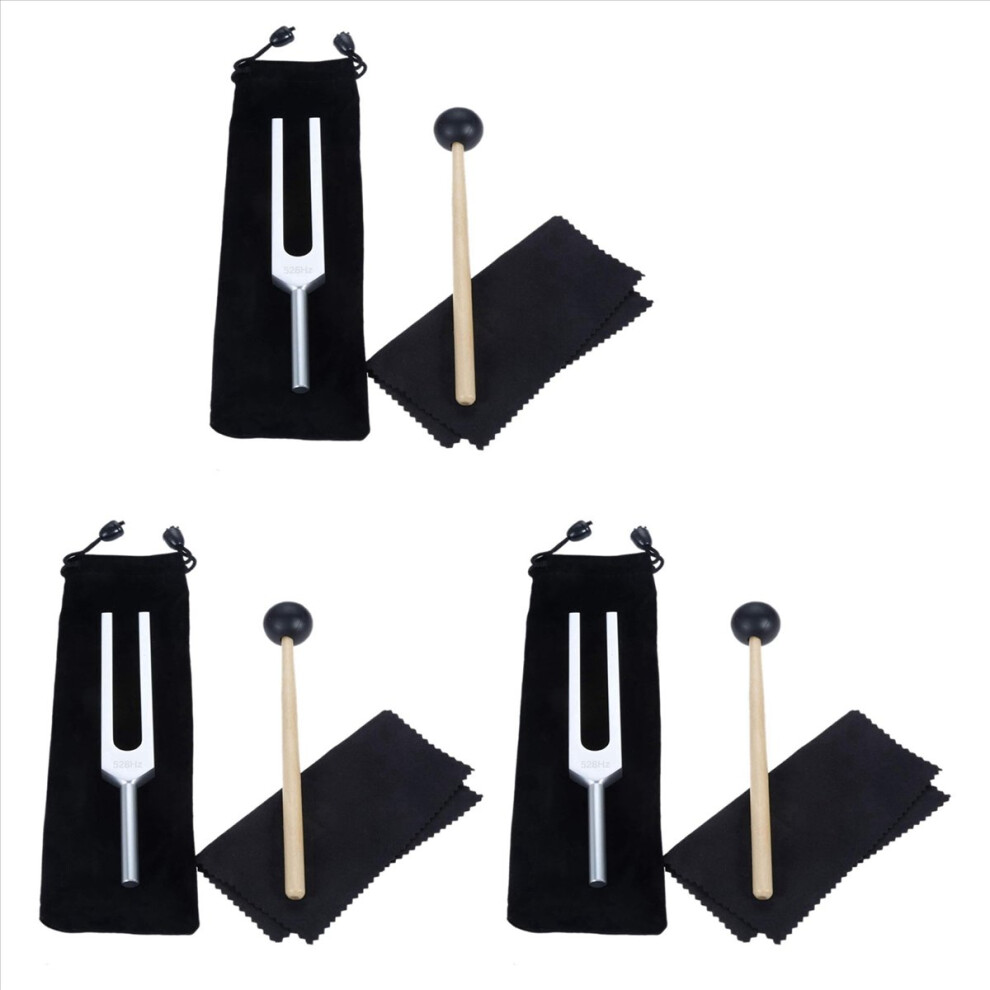 Markenlos Silver Tuning Forks 528 Hz For Musical, Meditation