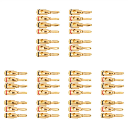 7 Pairs, Open Screw Banana Plugs for Speaker Cable 1