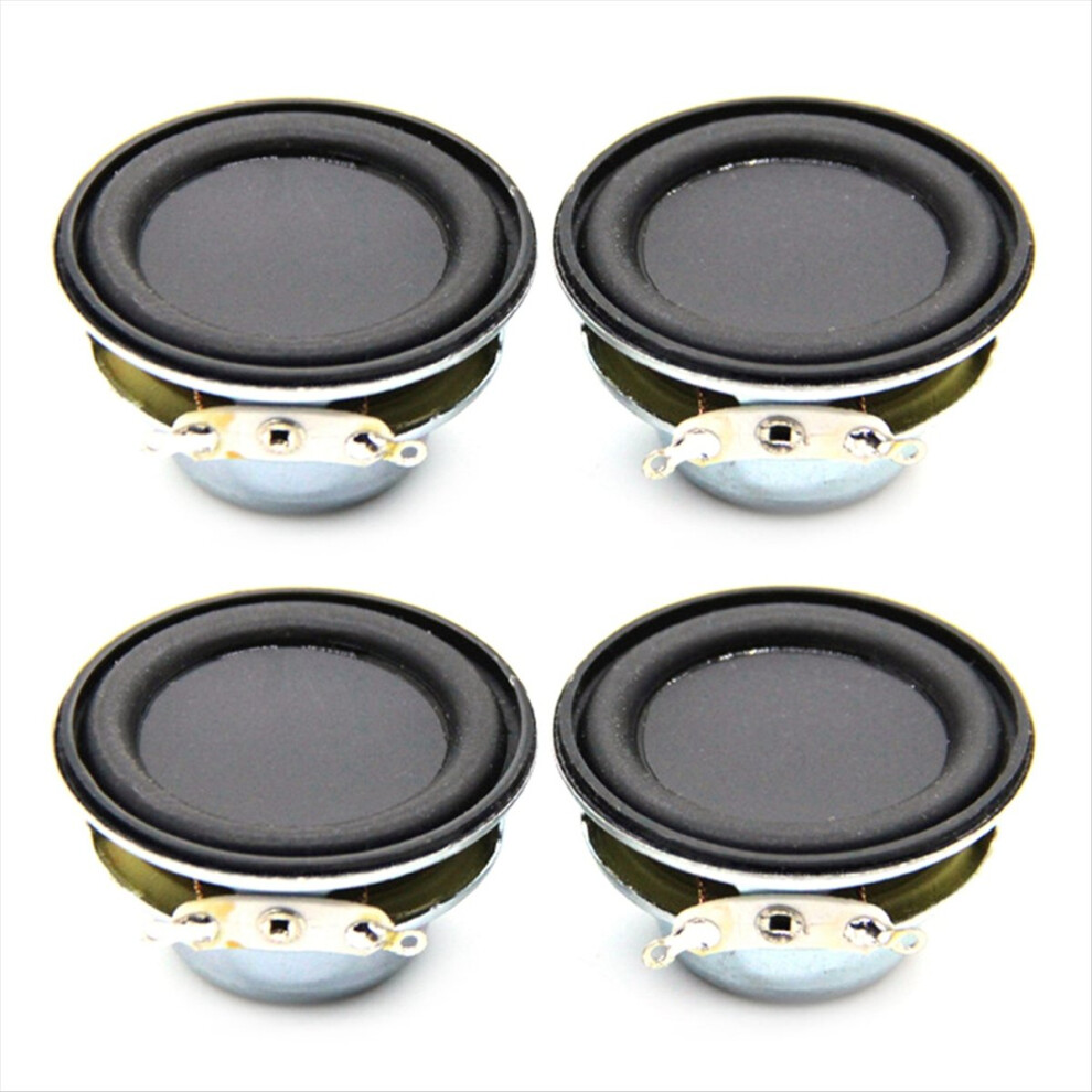 2Pcs Audio Speaker 4Î© 5W 40Mm 1.5 Inch Full Range Multimedia Speaker Black 4853158833121