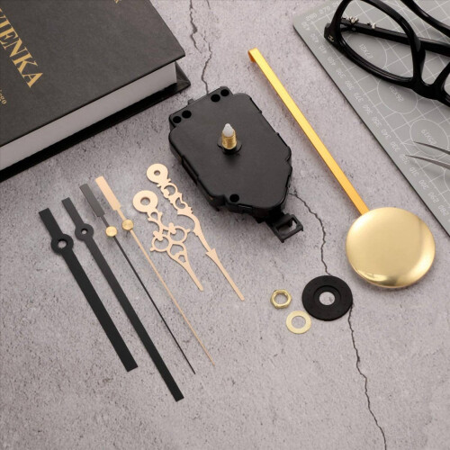 Quartz Pendulum Clock Movement DIY Movement Kit with 2 Pairs Hands 2
