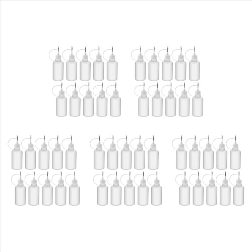 10Pcs 30Ml Plastic Squeezable Tip Applicator Bottle for Glue DIY