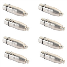2 peças XLR para adaptador, fêmea para XLR fêmea adaptador jack plug