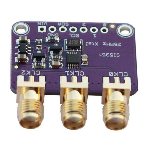 Si5351A I2C 25Mhz γεννήτρια ρολογιού πλακέτας ξεμπλοκαρίσματος 8KHz έως 160Mhz 2