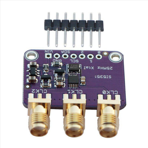 Si5351A I2C 25Mhz γεννήτρια ρολογιού πλακέτας ξεμπλοκαρίσματος 8KHz έως 160Mhz 1