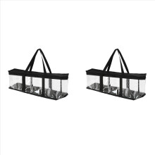 Bolsas de almacenamiento para DVD, CD, CD, cómics, archivadores, juguetes, ropa, organizador con asas