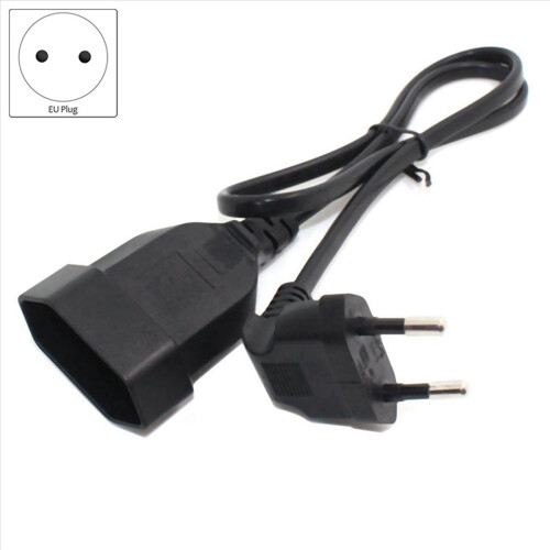 Europea Male Plug to Female Socket Power Cable for PC Computer (0.) 1