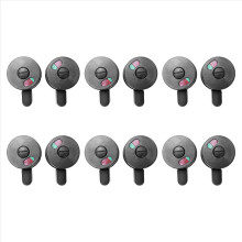 2pcs Public Toilet Door Rotating Red Green Indicator Knob Lock