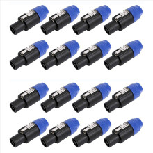 8 Pack Audio Cable Adapter Connectors, 4 Pole Audio Speaker Plug