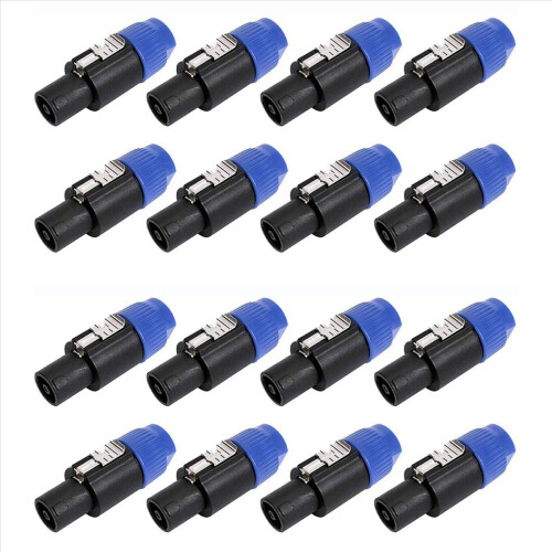 8 Pack Audio Cable Adapter Connectors, 4 Pole Audio Speaker Plug
