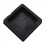 100mm x 100mm Plastic Ribbed Square End Caps Cover Tube Inserts 2 Pcs 5
