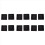 100mm x 100mm Plastic Ribbed Square End Caps Cover Tube Inserts 2 Pcs 1