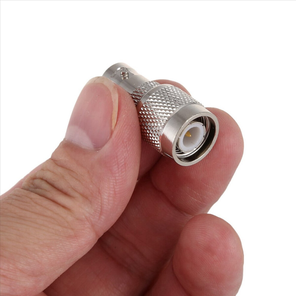Tnc Enchufe Macho A Bnc Conector Jack Hembra M/F Conector Coaxial Silver 4853158868369