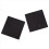 100mm x 100mm Plastic Ribbed Square End Caps Cover Tube Inserts 2 Pcs 3