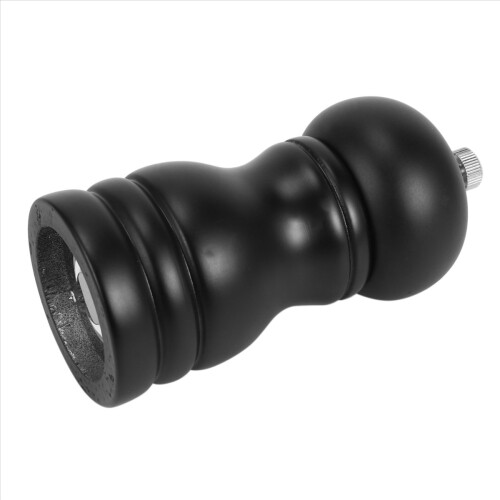 Wood Salt and Pepper Grinder Set Manual Mill Shaker, Solid Wood Black 1