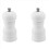 Wood Salt and Pepper Grinder Set Manual Mill Shaker, Solid Wood White 1