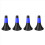 Κώνος προπόνησης ποδοσφαίρου με λογότυπο προπόνησης, μαύρο και μπλε 1