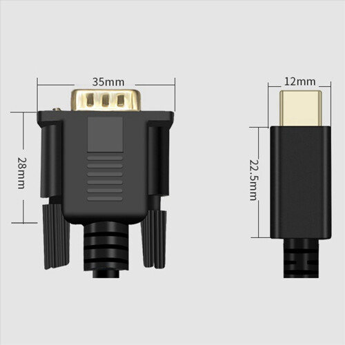 Καλώδιο USB C σε VGA 5,9 πόδια/1,8 μέτρα, για συσκευές USB 3.1 - για , κ.λπ. 1