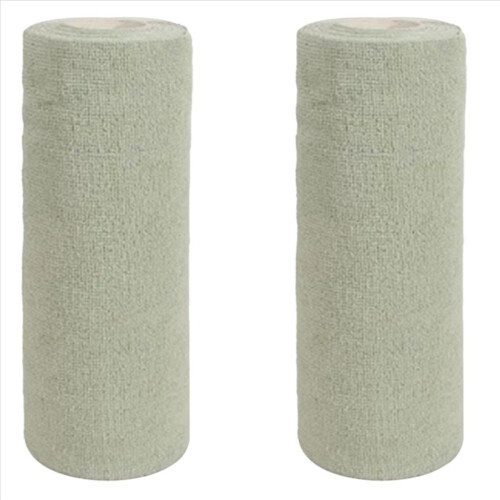 Lingette nettoyante réutilisable en microfibre verte