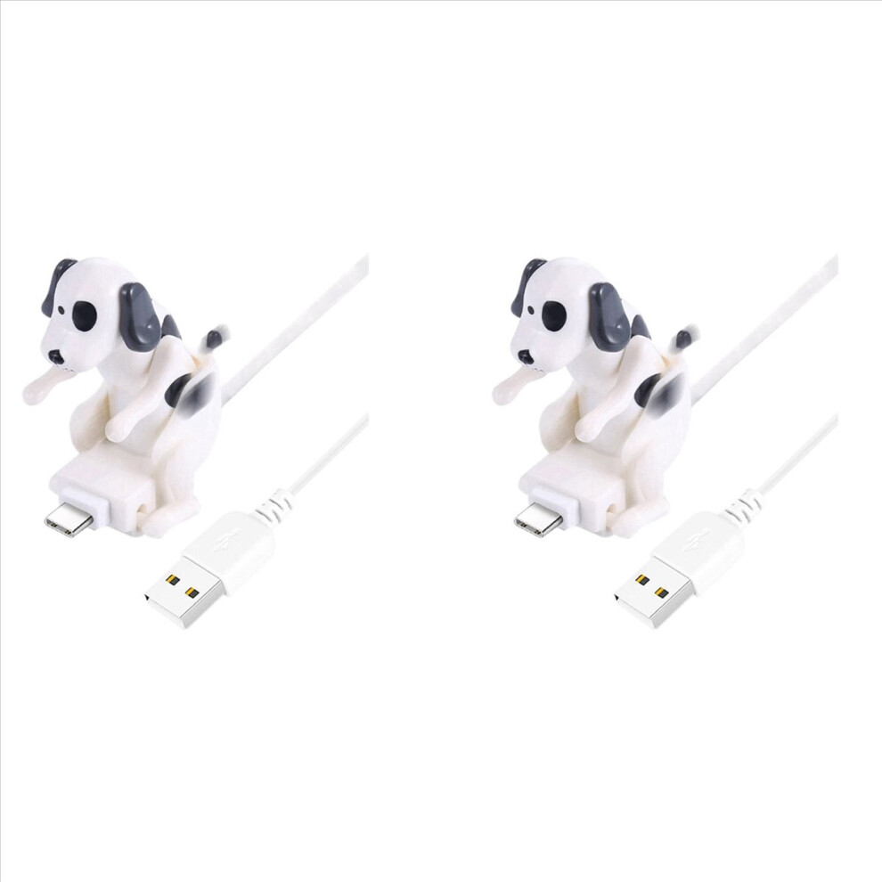 Photos - Cable (video, audio, USB) Markenlos For Type-C Fast Charger Cable Humping Dog 1.2M Charging Cable White 