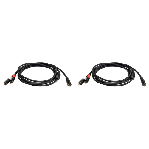 Καλώδιο Y Subwoofer Y προσαρμογέα 1X σε 2X RAC καλώδιο ήχου, 5 μέτρα