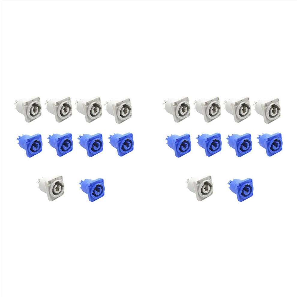 10Pcs 3 Pin 20A 250V Ac Powercon Connector Socket 4853188017874