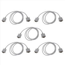 VGA DB15 Mannelijke Vers RS232 DB9 Adapter Mannelijke Kabel (Blanc, 1,4M)