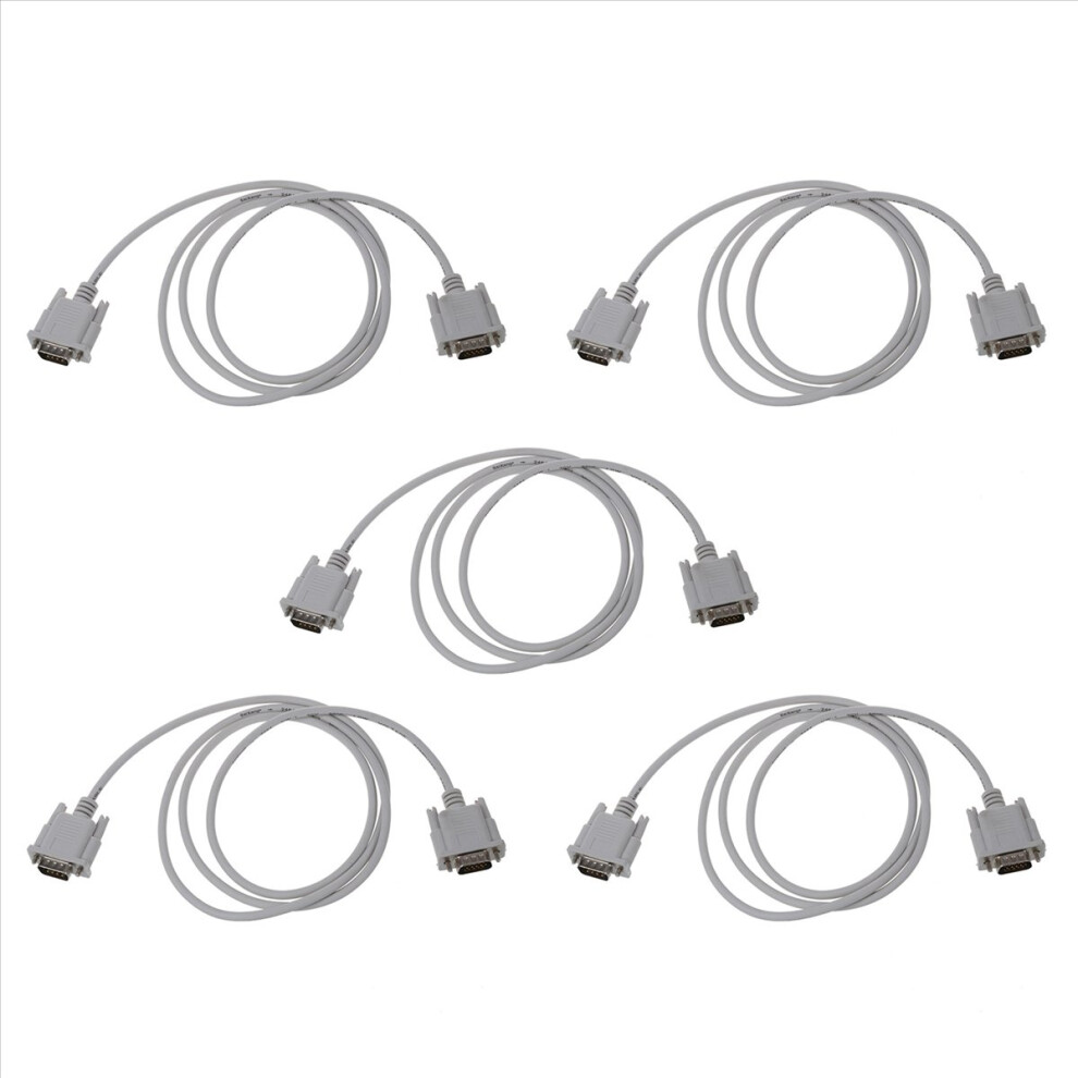 Vga Db15 Male Vers Rs232 Db9 Adapteur Masculin Cable (Blanc, 1.4M) 4853188001828