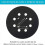 5 inch 8 Holes 125mm Hook Loop Sanding Backing Pad for 6