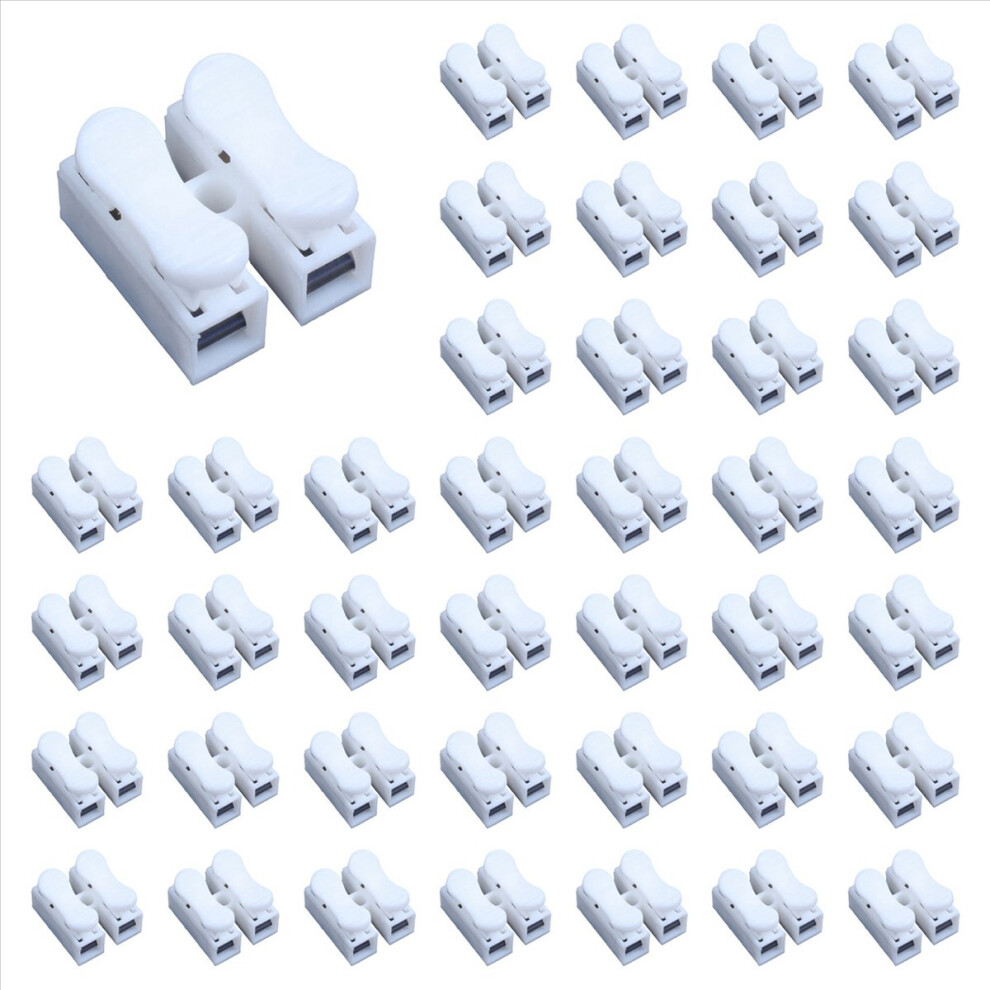 50Pcs Spring Wire Connector Cable Clamp Terminal Block Connector 4853188004584