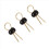200Pcs Black Soldering PCB Board Breadboard Test Point Pin 3