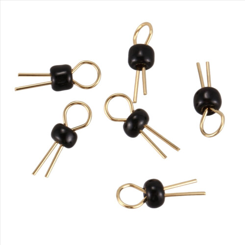 200Pcs Black Soldering PCB Board Breadboard Test Point Pin 1
