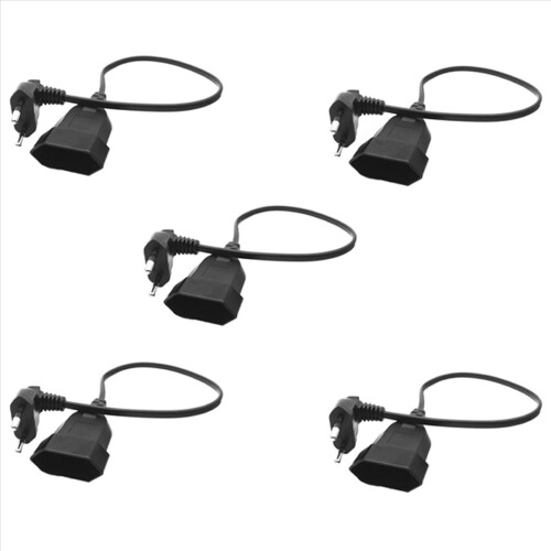 Europea Male Plug to Female Socket Power Cable for PC Computer (0.)