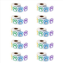 500 pezzi etichette adesive colorate per targhette identificative per cani da 1 pollice