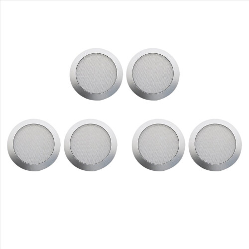 Ceiling Speaker Grille, 4-Inch Embedded Audio Speaker Grille(Silver)