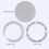 Ceiling Speaker Grille, 4-Inch Embedded Audio Speaker Grille(Silver) 2