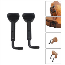 1 paio di viti di serraggio per mentoniera per violino 4/4 e 3/4, colore nero