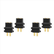 2 Pcs 2 Pin 0.78mm Female Socket Double Needle Socket Black