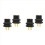 2 Pcs 2 Pin 0.78mm Female Socket Double Needle Socket Black 1