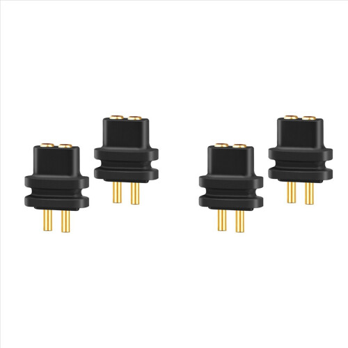 2 Pcs 2 Pin 0.78mm Female Socket Double Needle Socket Black