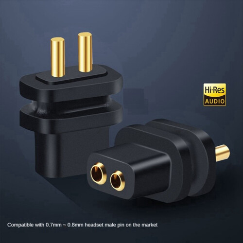 2 Pcs 2 Pin 0.78mm Female Socket Double Needle Socket Black 2