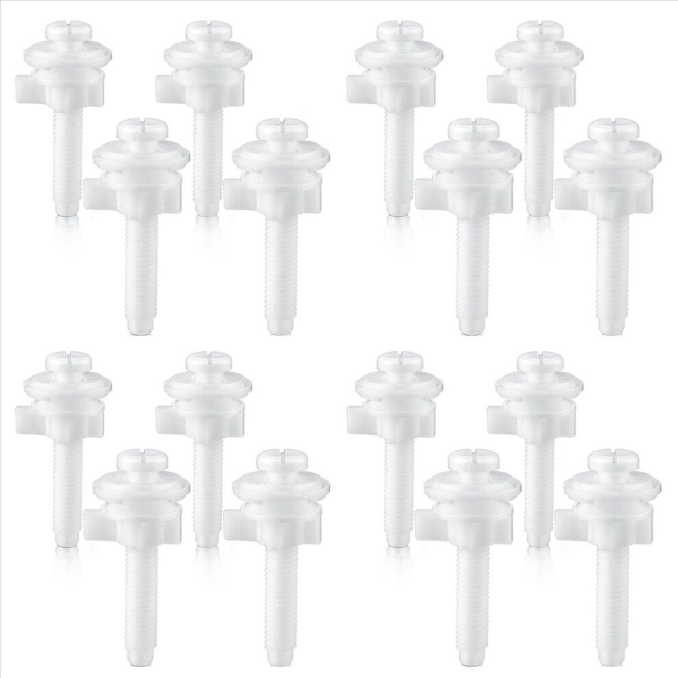 4Pcs Toilet Seat Hinge Bolt Screws With Plastic Nuts And Washers 4853158859206