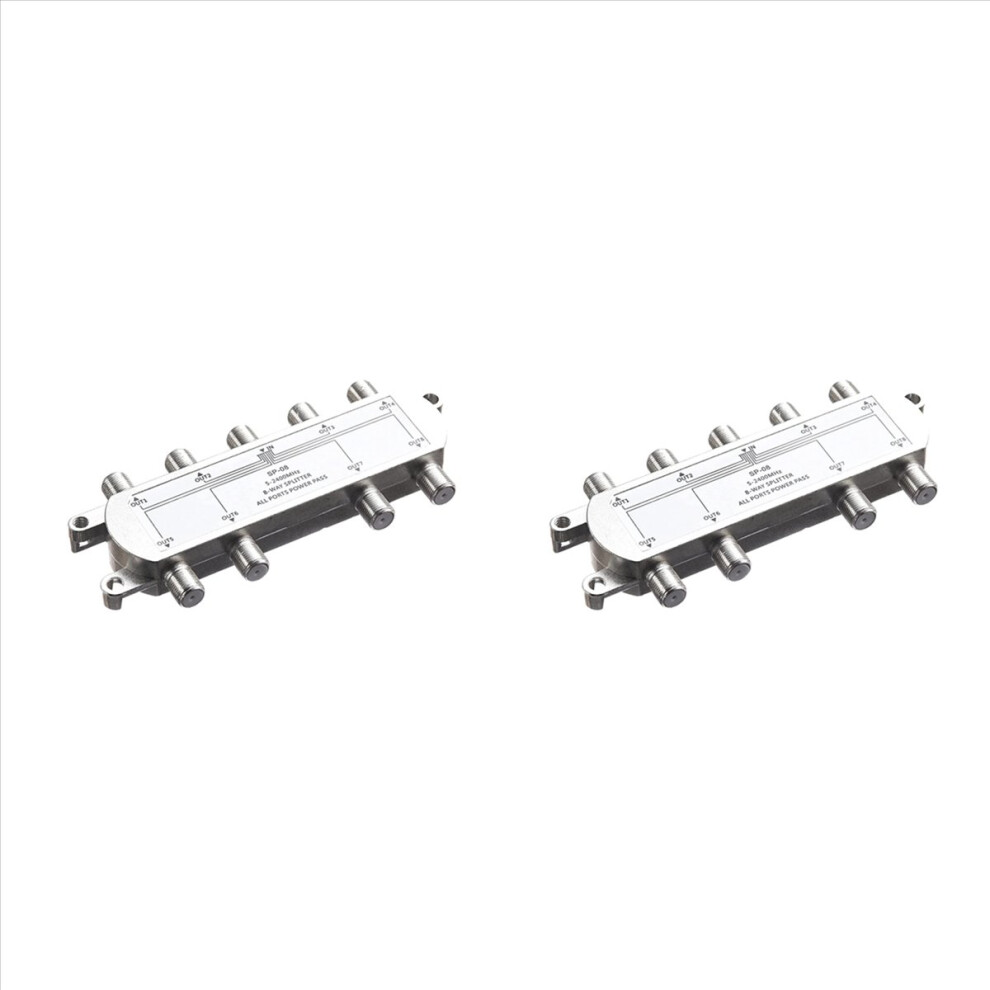 Digital 8 Way Coaxial Cable Splitter 5-2400Mhz, Rg6 Compatible 4853188058921