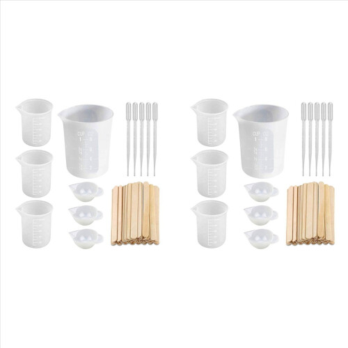 Silicone Measuring Cups for Epoxy Resin, Resin Casting Container