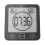 Digital bath clock, shower wall clock with temperature and humidity indicator function creative clock LCD screen installation method 3 1