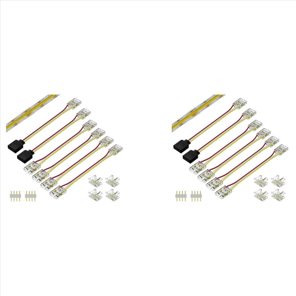 10Mm Connectors For Cct Tunable Cob Led Strip Light 3 Pin 4853188093243