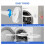 Support de porte de lave-linge à chargement frontal, facile à utiliser, blanc 6