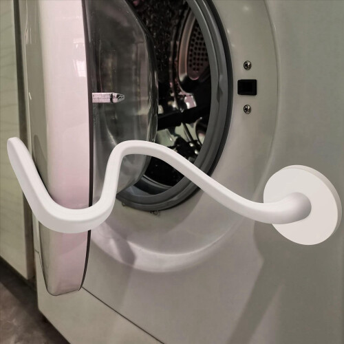 Support de porte de lave-linge à chargement frontal, facile à utiliser, blanc 2